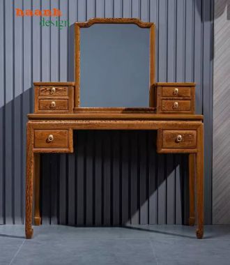 Bàn trang điểm gỗ tự nhiên phong cách Á Đông BTD 001