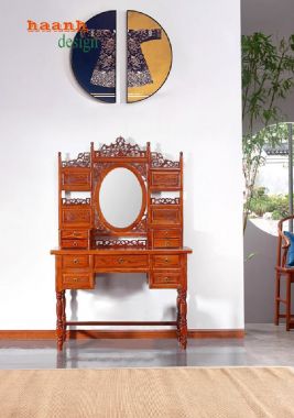 Thích thú với bàn trang điểm gỗ tự nhiên đa dạng kiểu dáng-BTD 003
