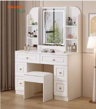 Bàn trang điểm gỗ công nghiệp giá tốt – Sang trọng và bền bỉ-BTH 006