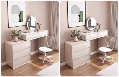 Tham khảo mẫu bàn phấn gỗ công nghiệp đẹp nhất-BTH 004