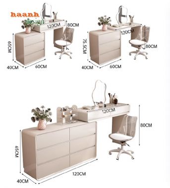 Tham khảo mẫu bàn phấn gỗ công nghiệp đẹp nhất-BTH 004