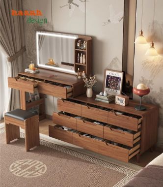Xu Hướng Bàn Trang Điểm Hiện Đại 2025 – Tối Giản Mà Sang-BTH 005
