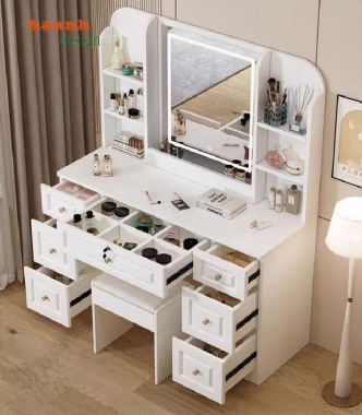 Bàn trang điểm gỗ công nghiệp giá tốt – Sang trọng và bền bỉ-BTH 006