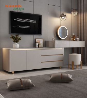 Bàn trang điểm gỗ công nghiệp hiện đại BTH001