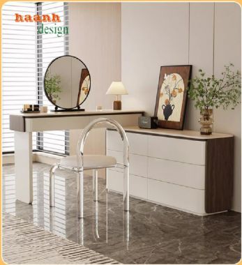 Làm đẹp không gian với bàn trang điểm gỗ công nghiệp-BTH 003