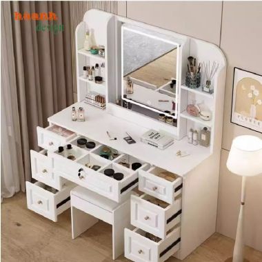 Bàn trang điểm gỗ công nghiệp giá tốt – Sang trọng và bền bỉ-BTH 006