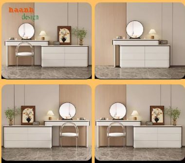 Làm đẹp không gian với bàn trang điểm gỗ công nghiệp-BTH 003