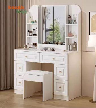 Bàn trang điểm gỗ công nghiệp giá tốt – Sang trọng và bền bỉ-BTH 006