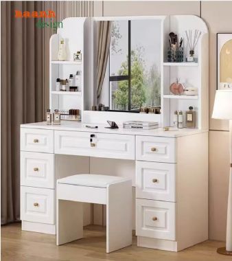 Bàn trang điểm gỗ công nghiệp giá tốt – Sang trọng và bền bỉ-BTH 006