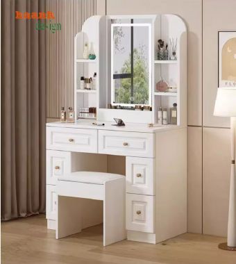 Bàn trang điểm gỗ công nghiệp giá tốt – Sang trọng và bền bỉ-BTH 006