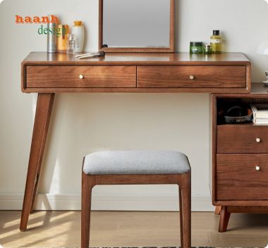 Tuyệt đẹp bàn trang điểm gỗ sồi cho không gian phòng ngủ-BTH 004