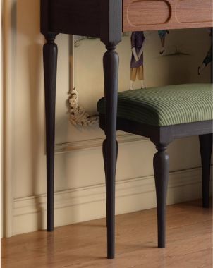 Bàn trang điểm gỗ sồi tự nhiên phong cách Pháp tân cổ điển-BTA 010