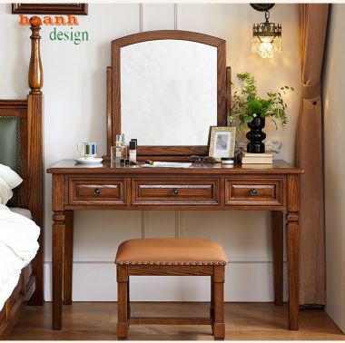 Trải nghiệm thẩm mỹ với bàn trang điểm tân cổ điển-BTA 004