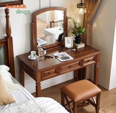Trải nghiệm thẩm mỹ với bàn trang điểm tân cổ điển-BTA 004