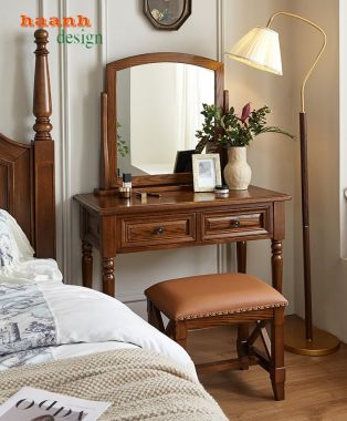 Trải nghiệm thẩm mỹ với bàn trang điểm tân cổ điển-BTA 004