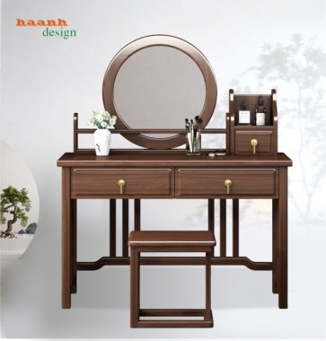 Bàn trang điểm gỗ tự nhiên phong cách hiện đại BTH 002