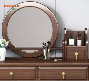 Bàn trang điểm gỗ tự nhiên phong cách hiện đại BTH 002