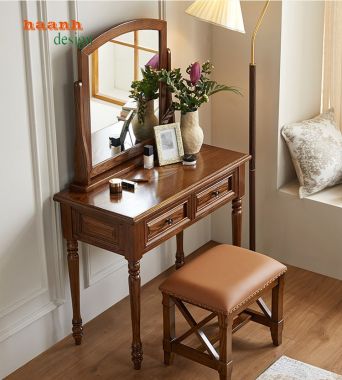 Trải nghiệm thẩm mỹ với bàn trang điểm tân cổ điển-BTA 004