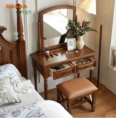 Trải nghiệm thẩm mỹ với bàn trang điểm tân cổ điển-BTA 004