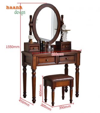 Rực rỡ với bàn trang điểm tân cổ điển-BTA 007