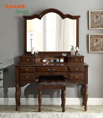 Tăng tính thẩm mỹ với bàn trang điểm tân cổ điển-BTA 003