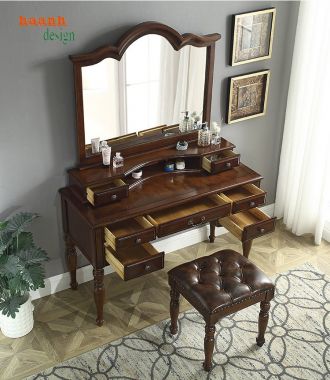 Tăng tính thẩm mỹ với bàn trang điểm tân cổ điển-BTA 003