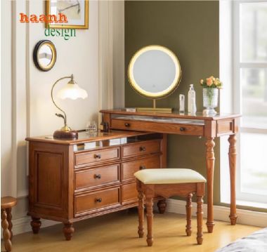 Bàn Trang Điểm Gỗ Tân Cổ Điển – Nét Sang Trọng Cho Phòng Ngủ-BTA 008