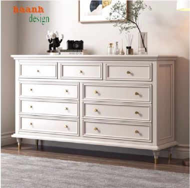 Đắm chìm trong thiết kế bàn trang điểm tân cổ điển gỗ sồi-BTA 006