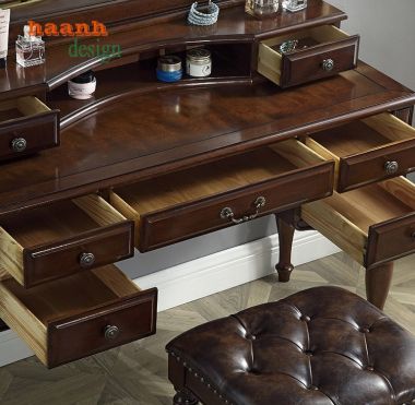 Tăng tính thẩm mỹ với bàn trang điểm tân cổ điển-BTA 003