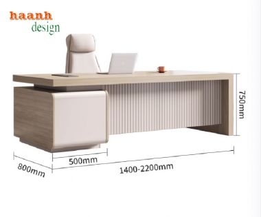 Hiện đại hóa không gian với bàn trưởng phòng gỗ công nghiệp-BTF 005