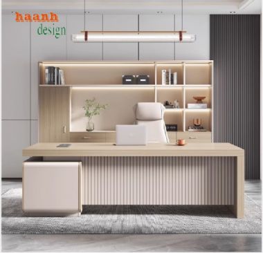 Hiện đại hóa không gian với bàn trưởng phòng gỗ công nghiệp-BTF 005