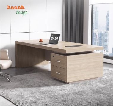 Hiện đại hóa không gian với bàn trưởng phòng gỗ công nghiệp-BTF 005