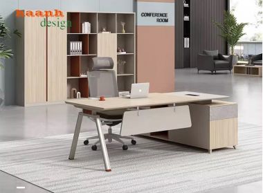 Bàn ghế trưởng phòng gỗ công nghiệp hiện đại BTF 002