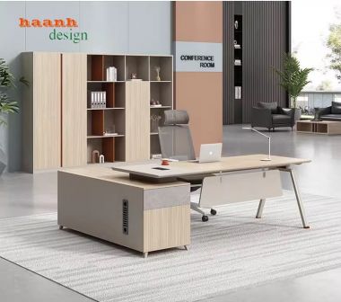 Bàn ghế trưởng phòng gỗ công nghiệp hiện đại BTF 002