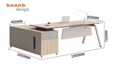 Bàn ghế trưởng phòng gỗ công nghiệp hiện đại BTF 002
