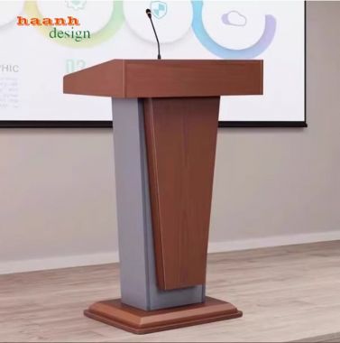 Bục phát biểu gỗ hội trường thiết kế theo yêu cầu-BPB 008