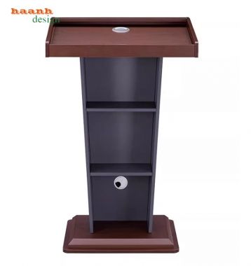 Bục phát biểu gỗ hội trường thiết kế theo yêu cầu-BPB 008