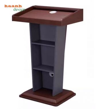 Bục phát biểu gỗ hội trường thiết kế theo yêu cầu-BPB 008