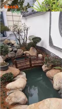 Biến khu vườn thành chốn mơ mộng với cầu gỗ-CGN 007