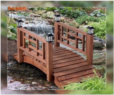 Biến khu vườn thành chốn mơ mộng với cầu gỗ-CGN 007