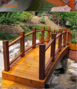 Cầu Gỗ Ngoài Trời Cao Cấp – Trang Trí Sân Vườn Ấn Tượng-CGN 010