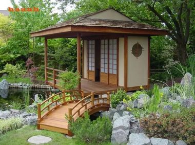 Cầu gỗ ngoài trời sân vườn gỗ teak CGN001