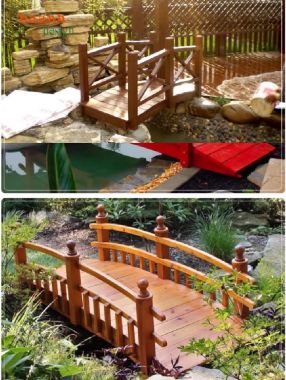 Nâng cấp sân vườn bằng cầu gỗ teak ngoài trời-CGN 009