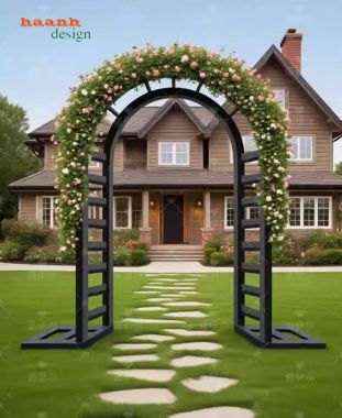 Cổng vòm sắt đẹp – Xu hướng thiết kế cổng, sang trọng năm nay-CVM 002