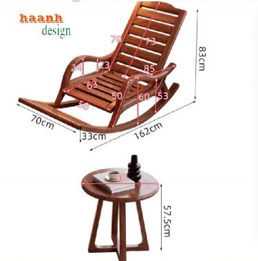 Thiết kế tinh tế của ghế thư giãn gỗ sồi-GBB 020