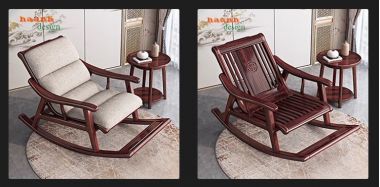 Ghế thư giãn đọc sách gỗ tự nhiên gia đình tiện ích GBB 012