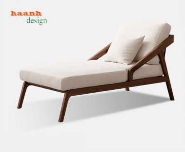 Giường thư giãn đọc sách gỗ sồi tự nhiên gia đình GBB 011