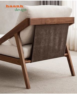 Giường thư giãn đọc sách gỗ sồi tự nhiên gia đình GBB 011