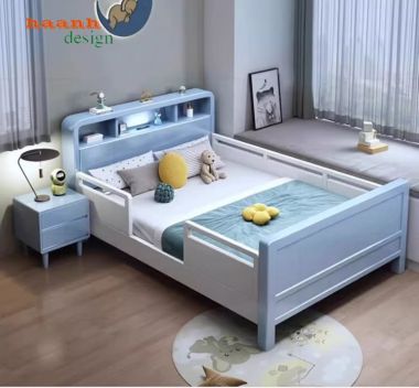 Giường ngủ trẻ em bằng gỗ hiện đại, bền đẹp cho gia đình Việt-GDC 005