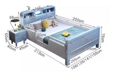 Giường ngủ trẻ em bằng gỗ hiện đại, bền đẹp cho gia đình Việt-GDC 005
